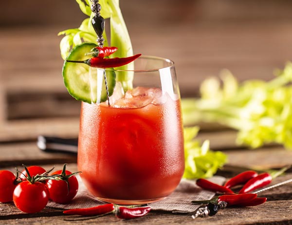 Bloody Mary Cocktail mit Chili