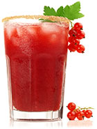 Cocktail mit Johannisbeeren