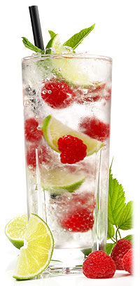 Himbeer Tonic Cocktail