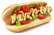 Hot Dog Chicago Style