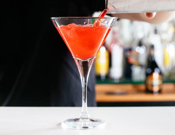  Cocktail mit Erdbeeren