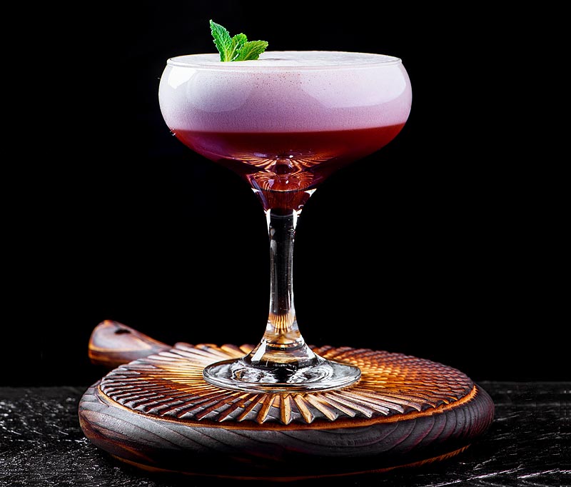 Holunder Sour Cocktail