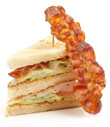 Club Sandwich mit Speck