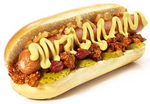 Hot Dog mit Chili