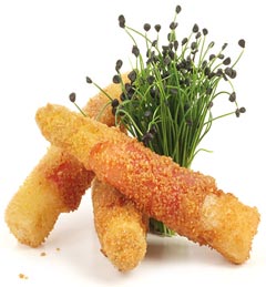 Gebackene Spargelspitzen