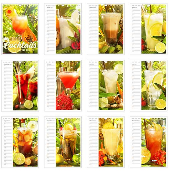 Cocktailkalender - Monate