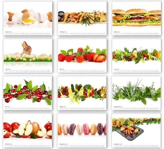 K&uuml;chenkalender - Monate