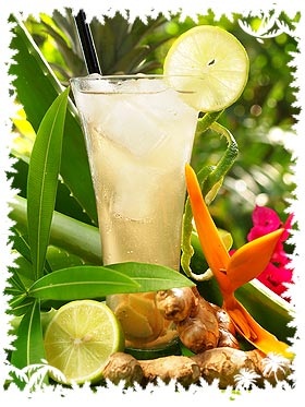 Tropical Cocktail mit Ingwer